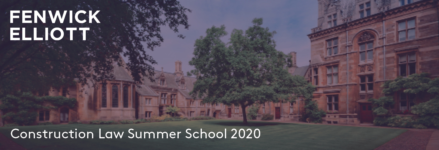 Virtual Construction Law Summer School 2020 banner