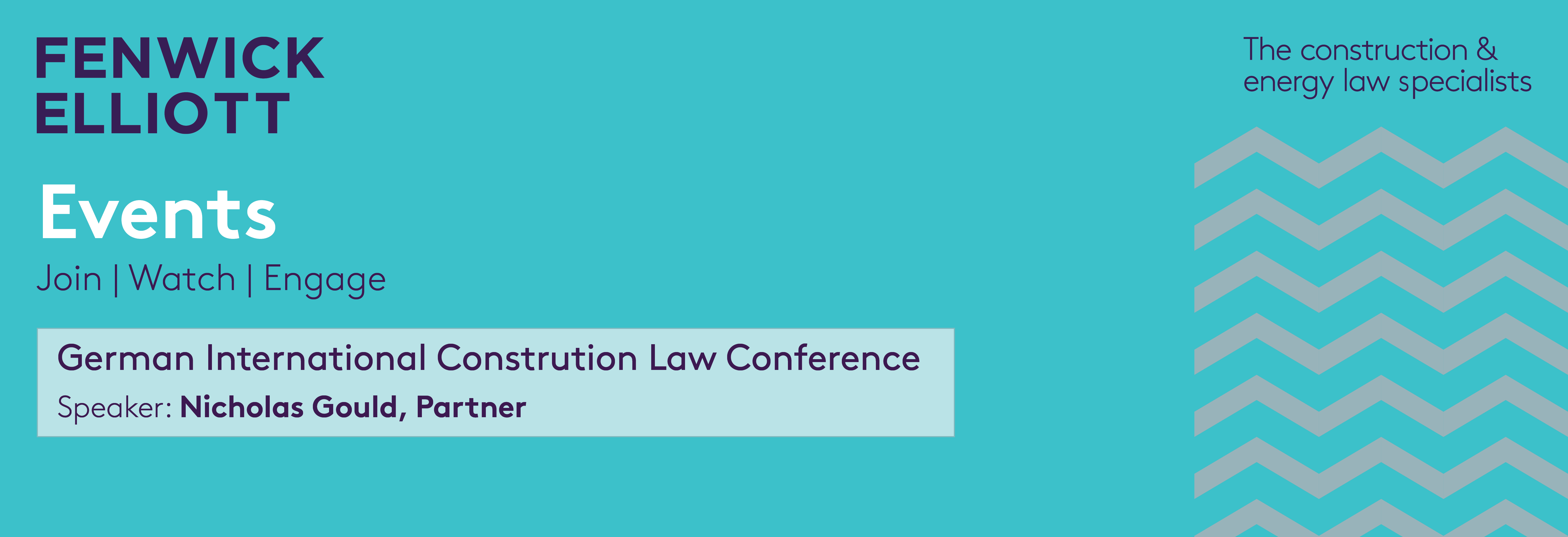 German International Construction Law Conference banner