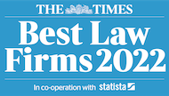 The Times Best Law Firms 2022 logo