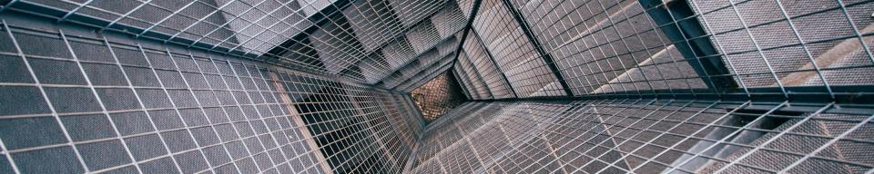 Inside view of a lift shaft