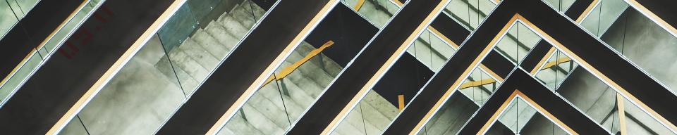 Triangular black beams and concrete
